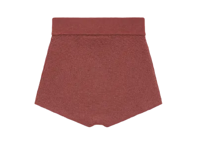 FEAR OF GOD Essentials Womens Waffle Boy Short "Crimson"