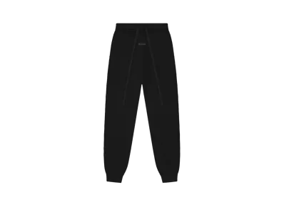 FEAR OF GOD Essentials Womens Waffle Fitted Sweatpant "Black"