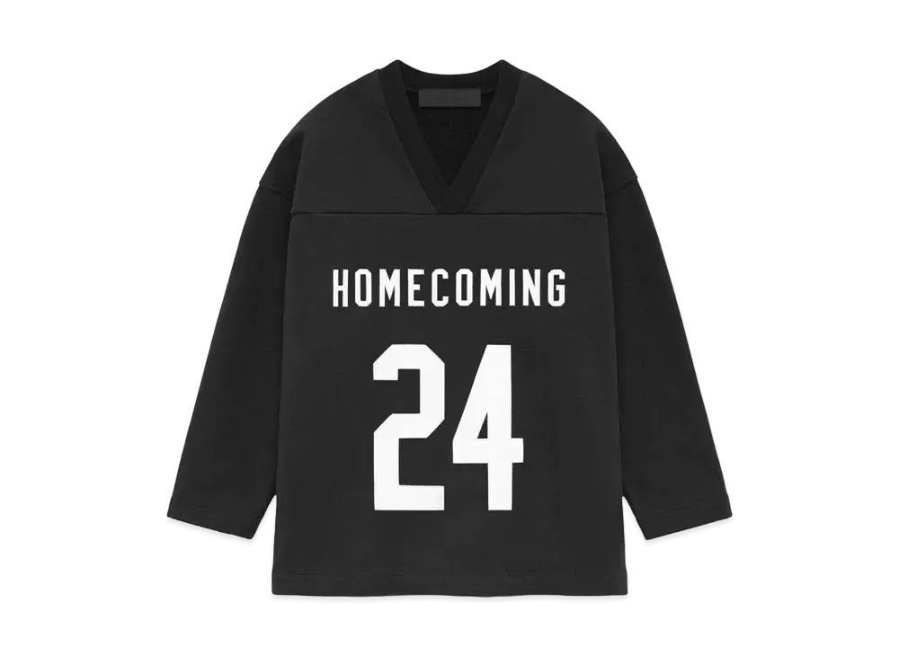 FEAR OF GOD Essentials Kids Heavy Fleece Hockey Jersey "Black"