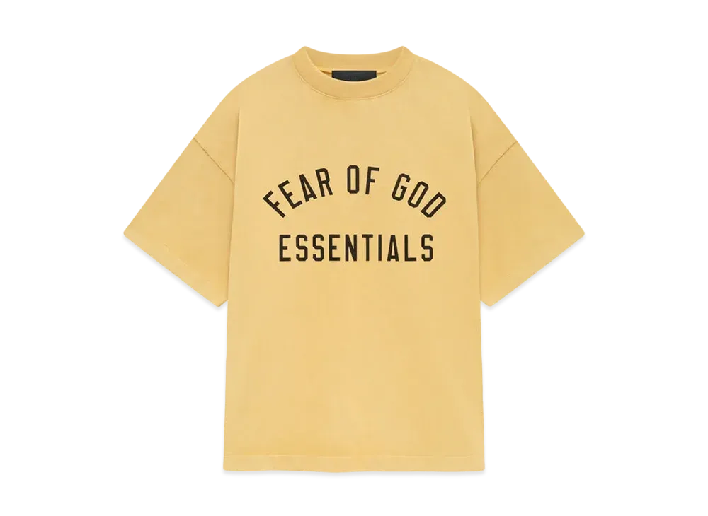 FEAR OF GOD Essentials Kids Heavy Crewneck Tee "Amber"