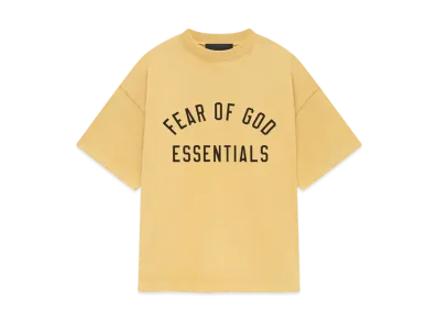 FEAR OF GOD Essentials Kids Heavy Crewneck Tee "Amber"