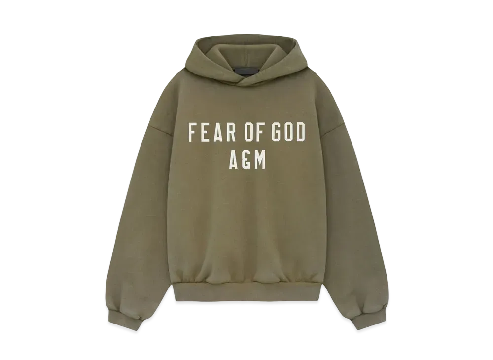 FEAR OF GOD Essentials Kids Heavy Fleece Hoodie "Military"
