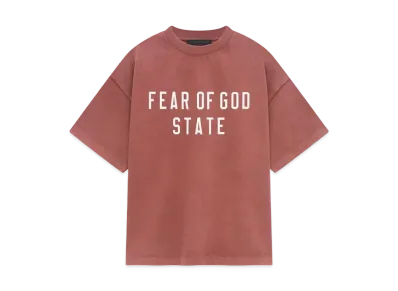 FEAR OF GOD Essentials Kids Heavy Crewneck Tee "Crimson"