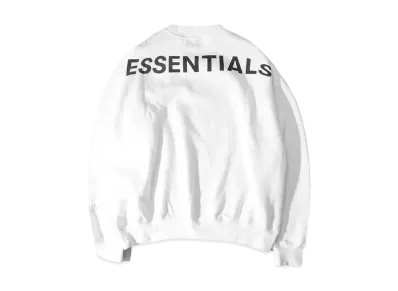 FEAR OF GOD Essentials Reflective Logo Sweatshirt "White"