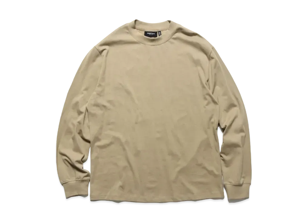 FEAR OF GOD ESSENTIALS RLCT Logo LS Tee "Beige"