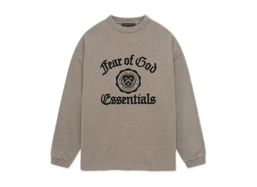 FEAR OF GOD Essentials Heavy Longsleeve Tee "Heather Gray"