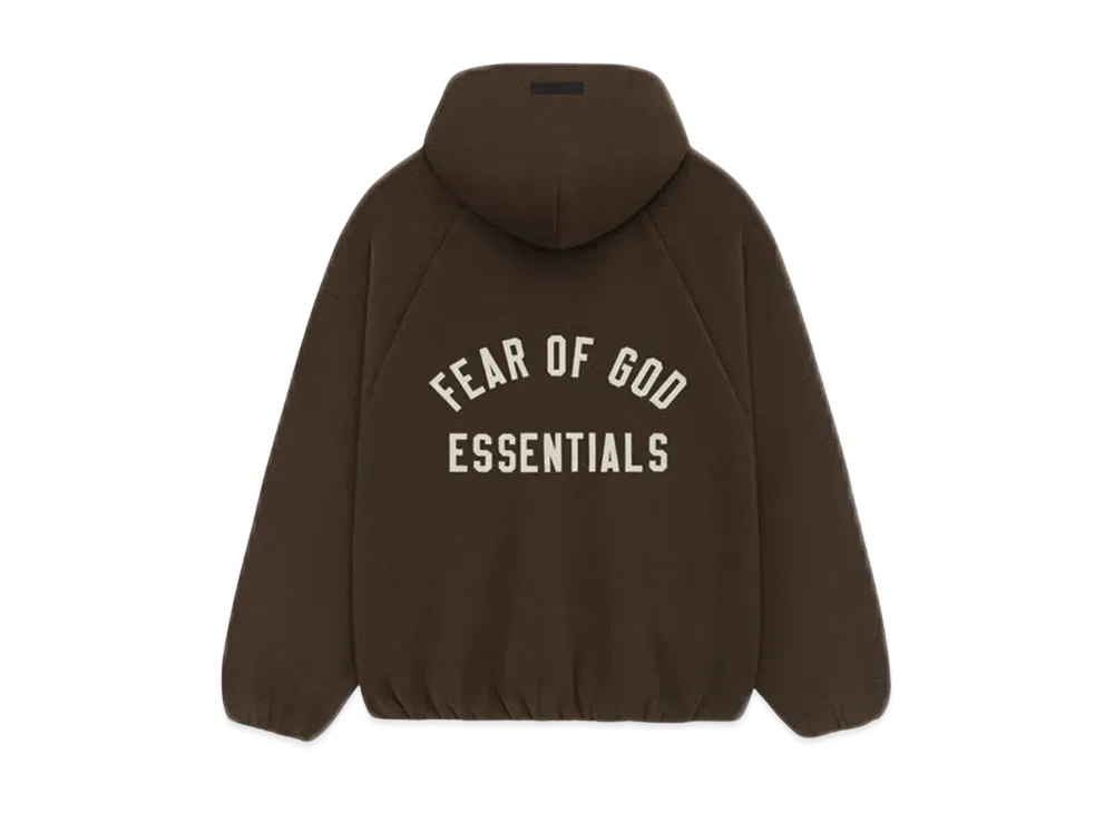 FEAR OF GOD Essentials Brushed Hooded Bomber "Brown"