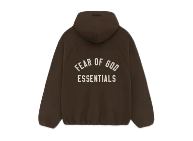FEAR OF GOD Essentials Brushed Hooded Bomber "Brown"