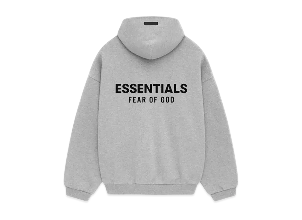 FEAR OF GOD Essentials Fleece Hoodie "Light Heather Gray"
