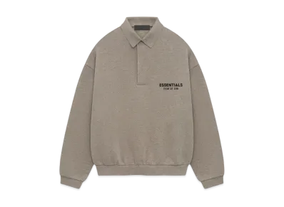 FEAR OF GOD Essentials Fleece Polo "Heather Gray"