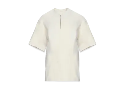 FEAR OF GOD Long Sleeve Half Zip Henley T-shirt "Cream"