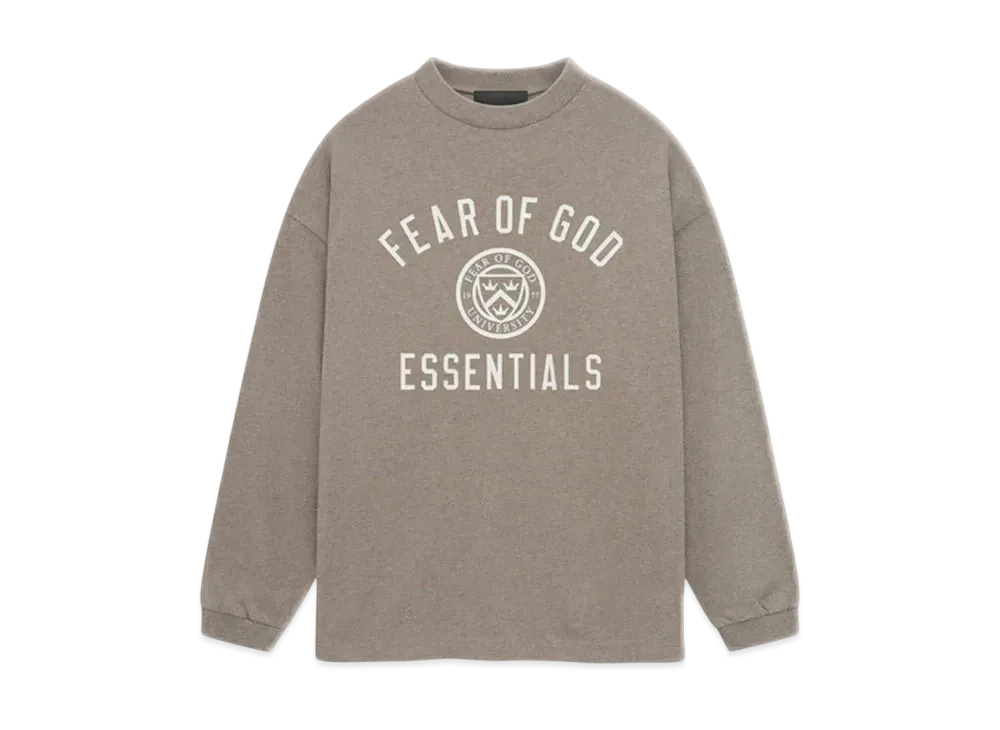 FEAR OF GOD Essentials Jersey Long Sleeve Tee "Heather Gray"