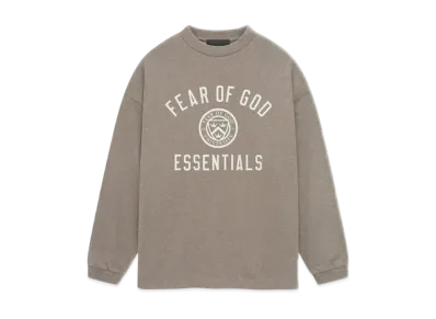 FEAR OF GOD Essentials Jersey Long Sleeve Tee "Heather Gray"