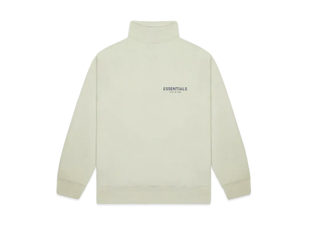 FEAR OF GOD ESSENTIALS Pull-over Mockneck Sweatshirt "Alfalfa Sage"