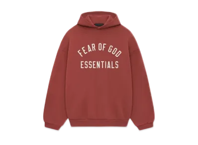 FEAR OF GOD Essentials Fleece Hoodie "Crimson"
