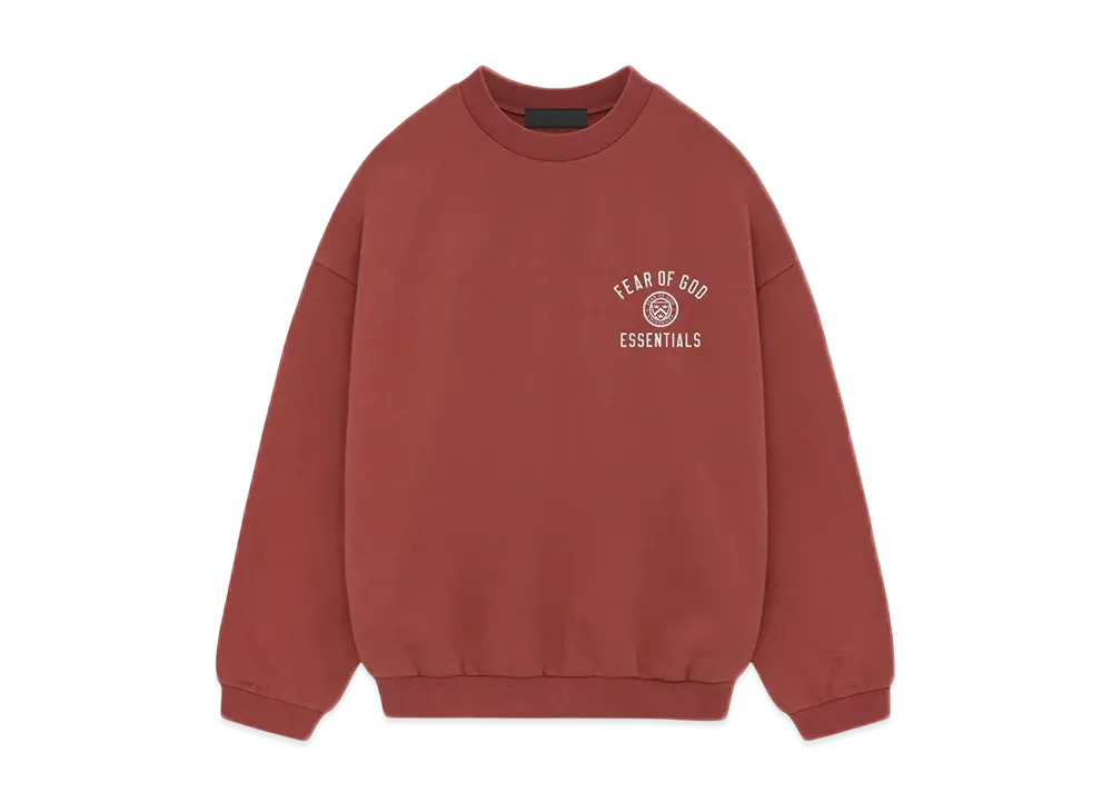 FEAR OF GOD Essentials Fleece Crewneck "Crimson"