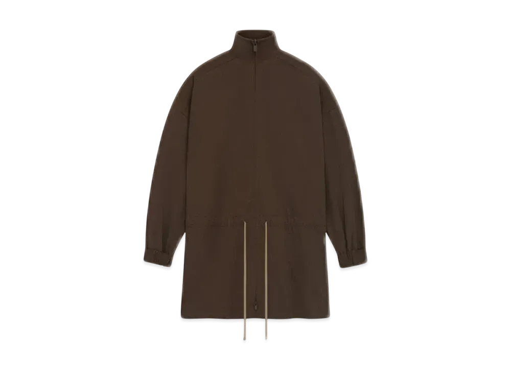 FEAR OF GOD Essentials Military Nylon Mockneck Anorak "Brown"