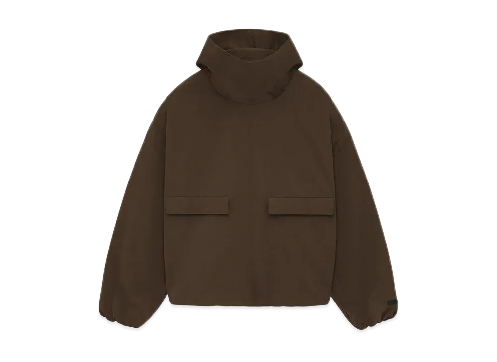 FEAR OF GOD Essentials Military Nylon Hooded Anorak "Brown"