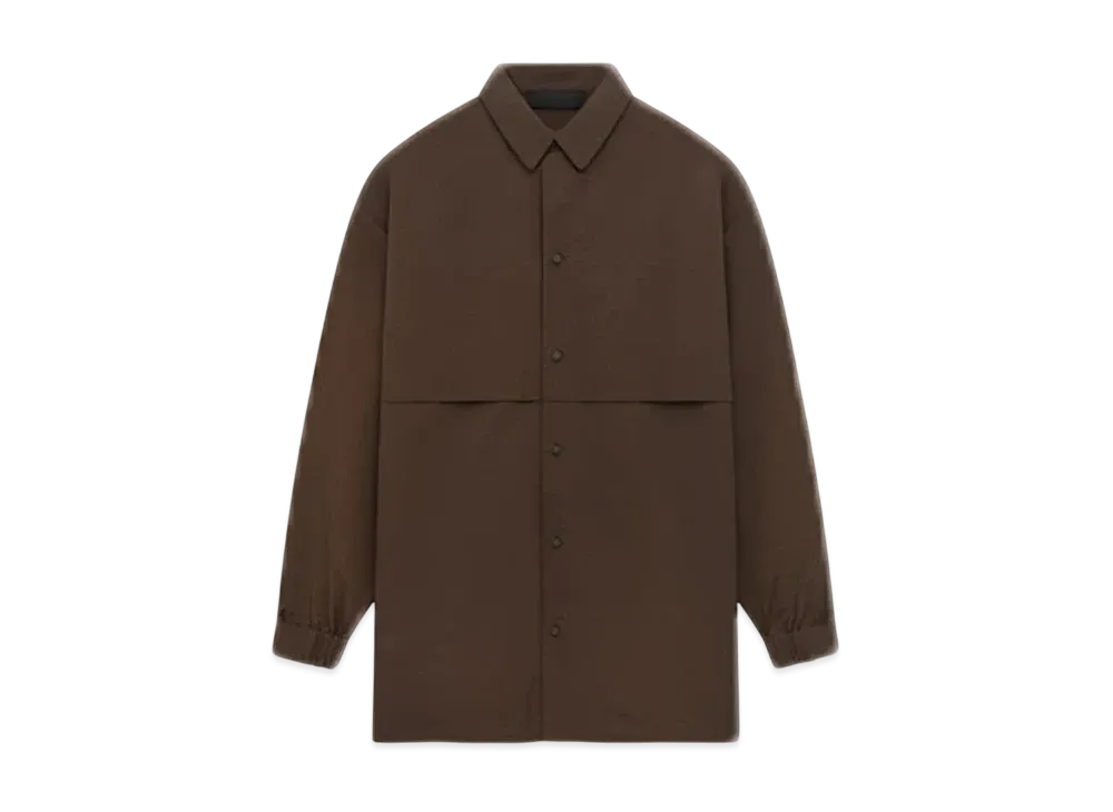FEAR OF GOD Essentials Military Nylon Overshirt "Brown"