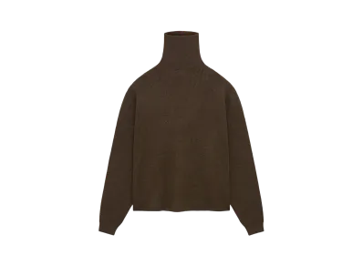 FEAR OF GOD Essentials Heavy Waffle Turtleneck "Brown"