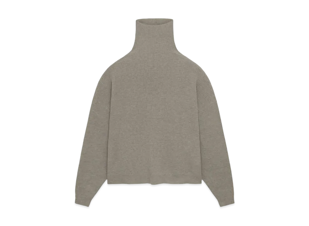 FEAR OF GOD Essentials Waffle Turtleneck "Heather Gray"