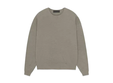 FEAR OF GOD Essentials Waffle Crewneck Sweater "Heather Gray"