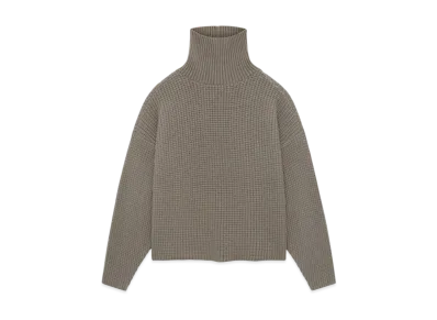 FEAR OF GOD Essentials Heavy Waffle Turtleneck "Heather Gray"