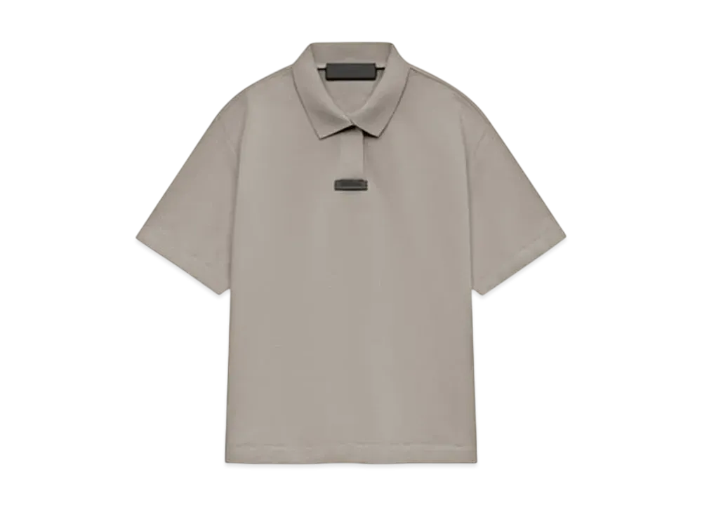 FEAR OF GOD Essentials Pique Polo "Heather Gray"