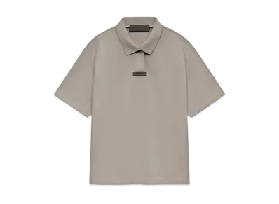 FEAR OF GOD Essentials Pique Polo "Heather Gray"