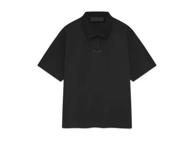 FEAR OF GOD Essentials Pique Polo "Black"