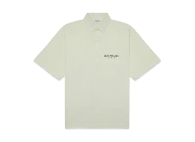 FEAR OF GOD ESSENTIALS Short Sleeve Boxy Polo "Alfalfa Sage"