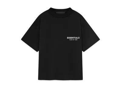 FEAR OF GOD Essentials Women's Tri-Blend Crewneck Tee "Black"