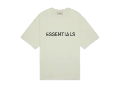 FEAR OF GOD ESSENTIALS 3D Silicon Applique Boxy T-Shirt "Alfalfa Sage"