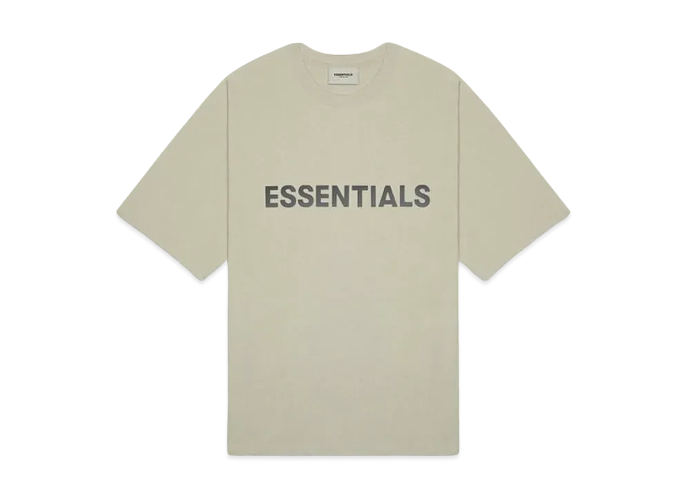 FEAR OF GOD ESSENTIALS 3D Silicon Applique Boxy T-Shirt "Moss"