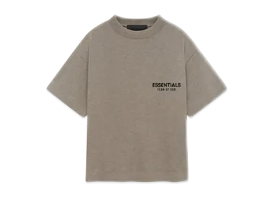 FEAR OF GOD Essentials Women's Tri-Blend Crewneck Tee "Heather Gray"