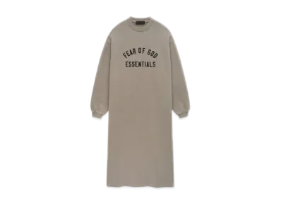 FEAR OF GOD Essentials Women's Fleece Crewneck Dress "Heather Gray"