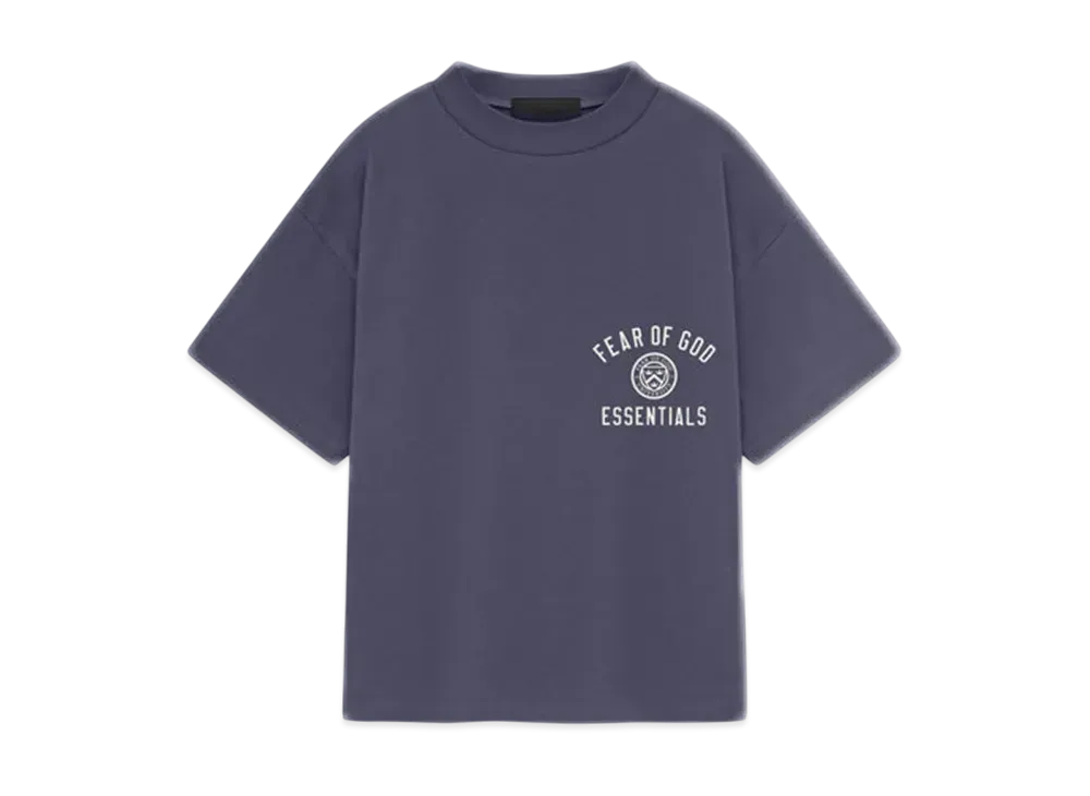 FEAR OF GOD Essentials Women's Tri-Blend Crewneck Tee "Marine"