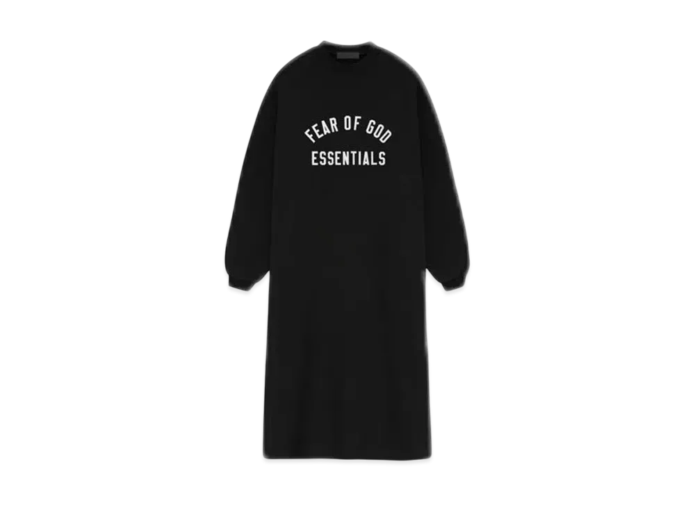 FEAR OF GOD Essentials Women's Fleece Crewneck Dress "Black"