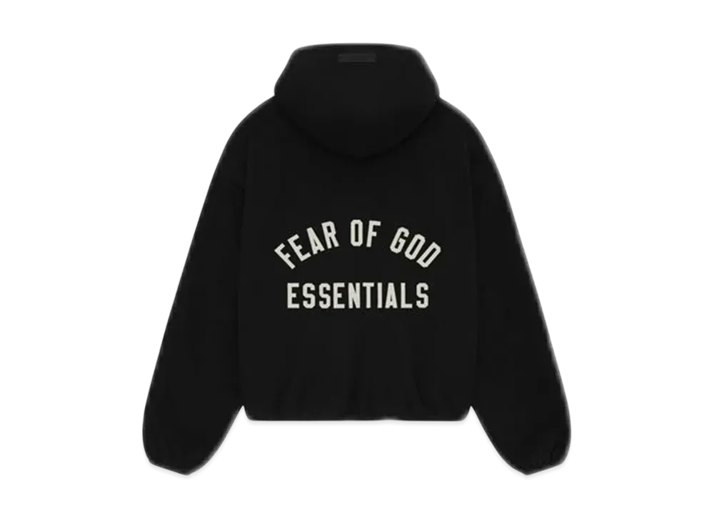 FEAR OF GOD Essentials Women's Brushed Hooded Bomber "Black"