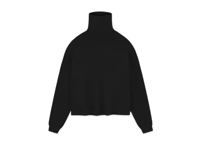 FEAR OF GOD Essentials Women's Waffle Turtleneck "Black"