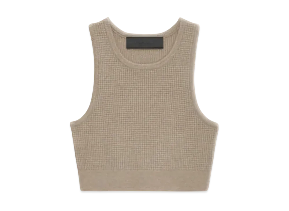 FEAR OF GOD Essentials Women's Waffle Sport Tank "Desert Sand"
