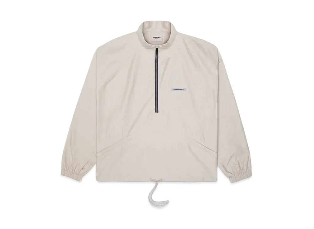 FEAR OF GOD ESSENTIALS Half Zip Track Jacket "Moss"