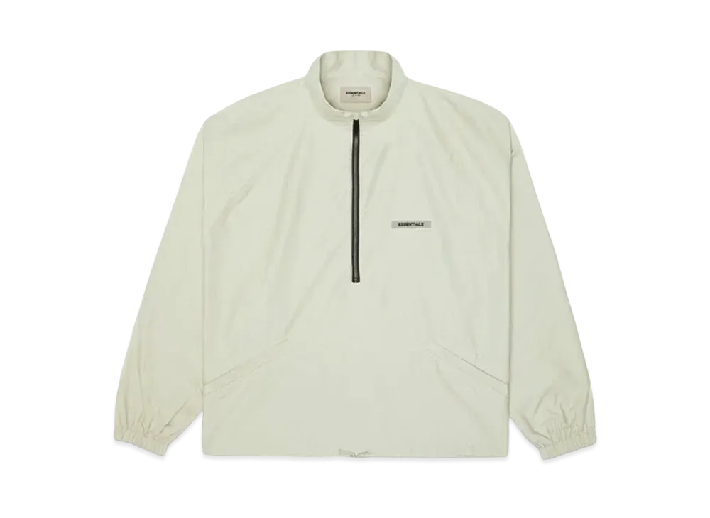 FEAR OF GOD ESSENTIALS Half Zip Track Jacket "Alfalfa Sage"