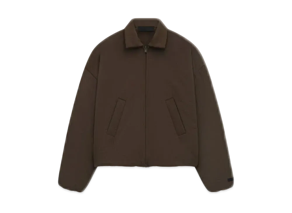 FEAR OF GOD Essentials Women's Military Nylon Bomber Jacket "Brown"
