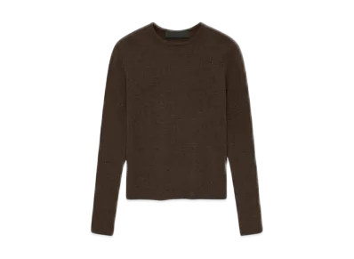 FEAR OF GOD Essentials Women's Waffle Fitted Long Sleeve Sweater "Brown"