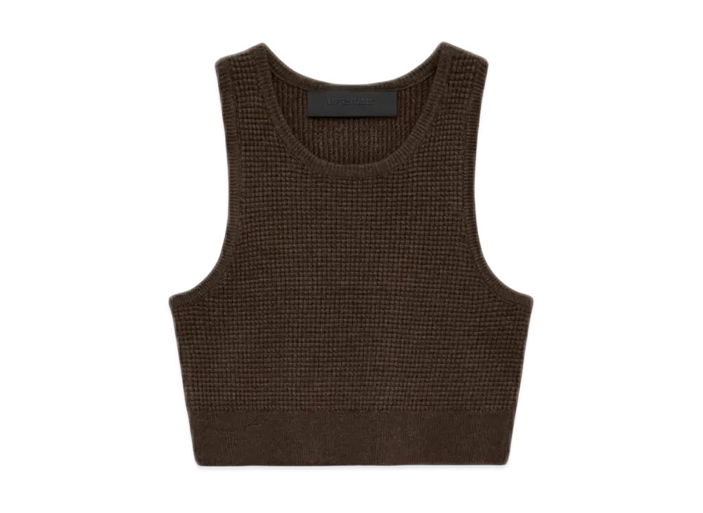 FEAR OF GOD Essentials Women's Waffle Sport Tank "Brown"