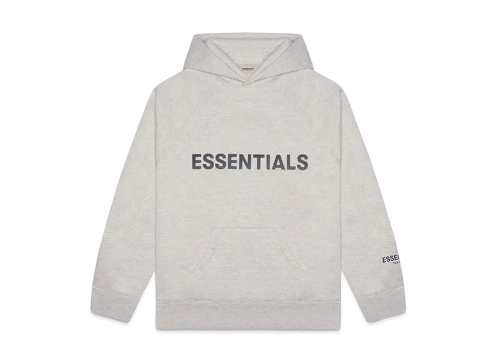 FEAR OF GOD ESSENTIALS 3D Silicon Applique Pullover Hoodie "Oatmeal"