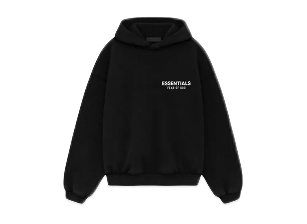 FEAR OF GOD Essentials Kid's Fleece Hoodie "Black"
