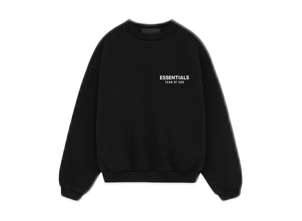 FEAR OF GOD Essentials Kid's Fleece Crewneck "Black"