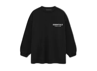 FEAR OF GOD Essentials Kid's Jersey Long Sleeve Tee "Black"